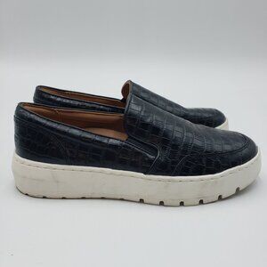 Vionic Dinora Croc Casual Sneakers 7.5 Womens Flat Slip On Comfort Black